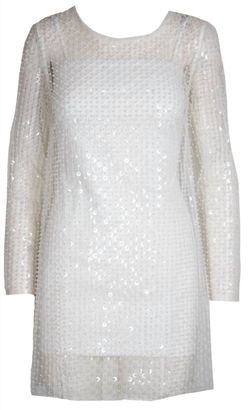 Style 1-2405438152-149 LUCY PARIS White Size 12 Jersey Plus Size Free Shipping Cocktail Dress on Queenly