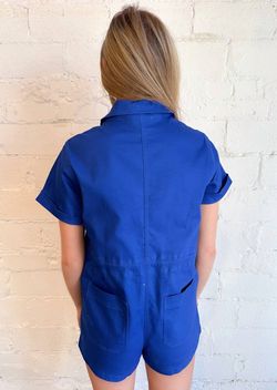 Style 1-2728535575-149 day + moon Blue Size 12 Tall Height Pockets Free Shipping Jumpsuit Dress on Queenly
