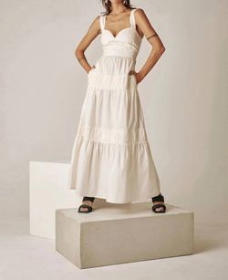 Style 1-2850768194-892 CAROLINA K White Size 8 Free Shipping Floor Length Tall Height Straight Dress on Queenly