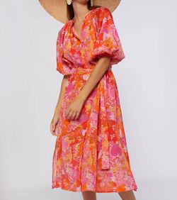 Style 1-2865099594-149 Vilagallo Pink Size 12 Sleeves Print Plus Size Cocktail Dress on Queenly