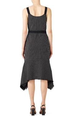 Style 1-2919545241-5648-1 Derek Lam 10 Crosby Black Size 8 Free Shipping Polyester 50 Off Tall Height Cocktail Dress on Queenly