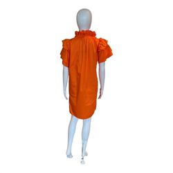 Style 1-3418657253-74 PATTY KIM Orange Size 4 Sleeves Mini Cocktail Dress on Queenly