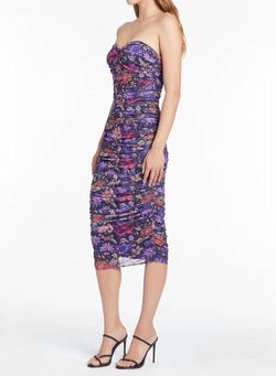 Style 1-3447816997-74 Amanda Uprichard Purple Size 4 1-3447816997-74 Polyester Sweetheart Cocktail Dress on Queenly