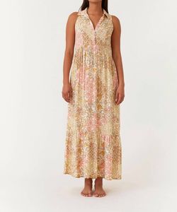 Style 1-3476169205-74 LOVESTITCH Nude Size 4 High Neck Floral Peach Straight Dress on Queenly