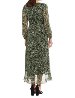 Style 1-3512872430-397 LONDON TIMES Green Size 14 Tulle Floor Length High Low Sleeves Straight Dress on Queenly