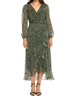 Style 1-3512872430-425 LONDON TIMES Green Size 8 Sheer Straight Dress on Queenly