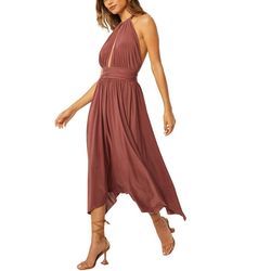 Style 1-3572241253-70 Misa Los Angeles Brown Size 0 Keyhole 1-3572241253-70 Tall Height Cocktail Dress on Queenly