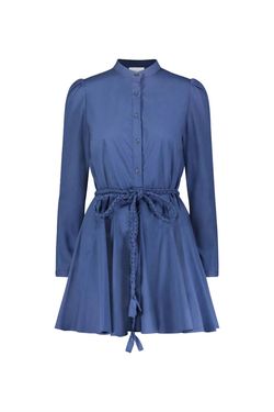 Style 1-3640582685-149 THE SHIRT Blue Size 12 Tall Height Sorority Rush Cocktail Dress on Queenly