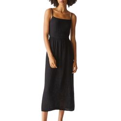 Style 1-3778349121-74 Michael Stars Black Size 4 Square Neck 1-3778349121-74 Cocktail Dress on Queenly