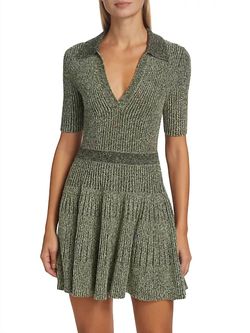 Style 1-3970970429-70 JONATHAN SIMKHAI Green Size 0 V Neck Mini Cocktail Dress on Queenly