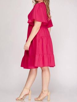Style 1-3982835031-2454 SHE + SKY Pink Size 24 Mini Cocktail Dress on Queenly