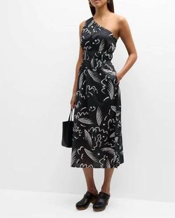 Style 1-401085421-149 Rails Black Size 12 Print A-line Pockets Cocktail Dress on Queenly