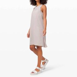 Style 1-4085989647-397 lululemon Nude Size 14 High Neck Cocktail Dress on Queenly
