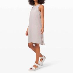 Style 1-4085989647-397 lululemon Nude Size 14 Jersey High Neck Cocktail Dress on Queenly