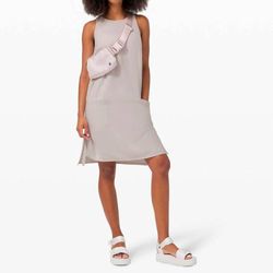 Style 1-4085989647-397 lululemon Nude Size 14 High Neck Cocktail Dress on Queenly