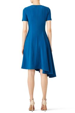 Style 1-4097520868-5-1 Black Halo Blue Size 0 Mini Tall Height Cocktail Dress on Queenly