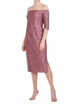 Style 1-4151543163-397 Kay Unger Pink Size 14 Side Slit Plus Size Cocktail Dress on Queenly