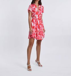 Style 1-4175242768-74 MOLLY BRACKEN Pink Size 4 Sleeves Sheer Mini Cocktail Dress on Queenly