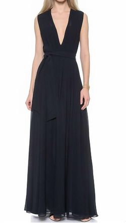 Style 1-4289797090-1901 L'Agence Black Size 6 V Neck Tall Height Free Shipping Straight Dress on Queenly