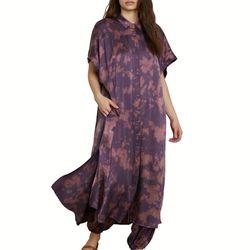 Style 1-437241325-149 NSF Purple Size 12 Silk Tall Height High Neck Plus Size Cocktail Dress on Queenly
