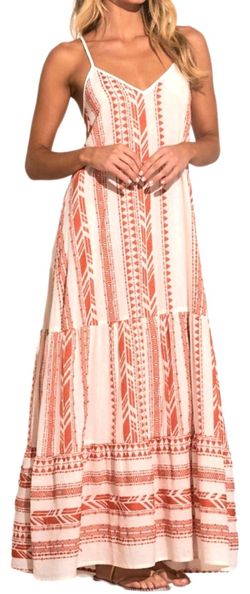 Style 1-535472005-149 ELAN Orange Size 12 Spaghetti Strap Free Shipping Tall Height Straight Dress on Queenly