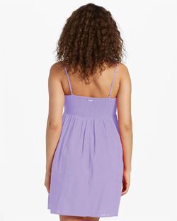 Style 1-684871733-149 Billabong Purple Size 12 Lavender Sleeves Free Shipping Cocktail Dress on Queenly