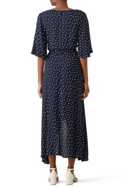 Style 1-750744628-5655-1 B Collection by Bobeau Blue Size 4 Navy Free Shipping Sleeves Military Straight Dress on Queenly