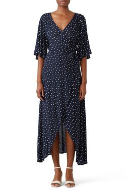 Style 1-750744628-5655-1 B Collection by Bobeau Blue Size 4 Navy Free Shipping Sleeves Military Straight Dress on Queenly