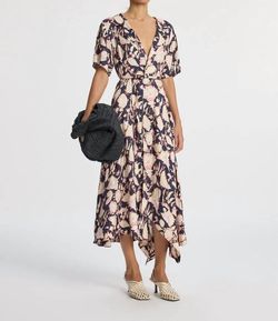 Style 1-775043655-1901 A.L.C. Blue Size 6 Floral Cocktail Dress on Queenly