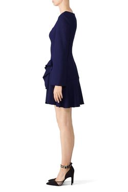 Style 1-82502066-70-1 finders keepers Blue Size 0 Long Sleeve Tall Height Cocktail Dress on Queenly
