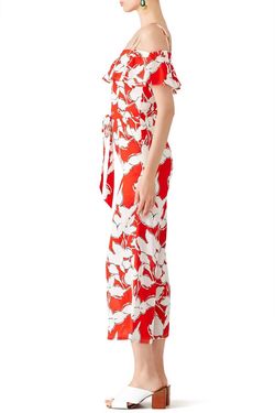 Style 1-863148705-5672-1 J.O.A. Red Size 12 Floor Length Tall Height Jumpsuit Dress on Queenly