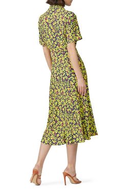 Style 1-890158108-5674-1 Nicole Miller Yellow Size 8 High Neck Mini Cocktail Dress on Queenly