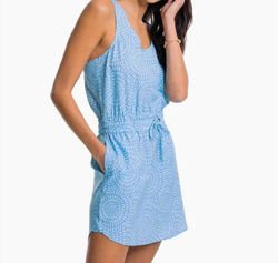 Style 1-898174324-892 SOUTHERN TIDE Blue Size 8 Mini Cocktail Dress on Queenly
