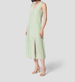Style 1-1002712798-74 Equipment Green Size 4 V Neck Tall Height Cocktail Dress on Queenly