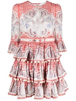 Style 1-1020879434-5 Zimmermann Red Size 0 Sleeves Mini Cocktail Dress on Queenly
