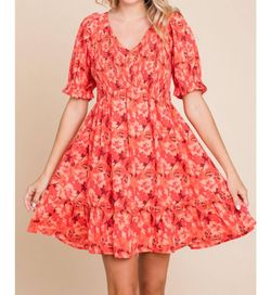 Style 1-1055523715-892 Jodifl Orange Size 8 Sheer Floral Mini Cocktail Dress on Queenly
