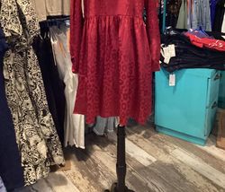 Style 1-1087146828-149 umgee Red Size 12 Print Tall Height Cocktail Dress on Queenly