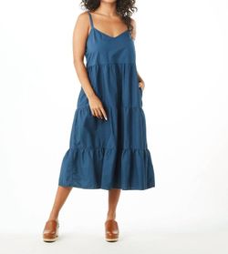 Style 1-1276232012-149 Nation LTD Blue Size 12 Pockets Plus Size A-line Cocktail Dress on Queenly