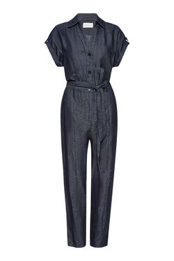 Style 1-1348865563-70 Brochu Walker Black Size 0 Tall Height Belt Jumpsuit Dress on Queenly