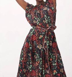 Style 1-1497139902-149 CHUFY Black Size 12 Print Military Straight Dress on Queenly