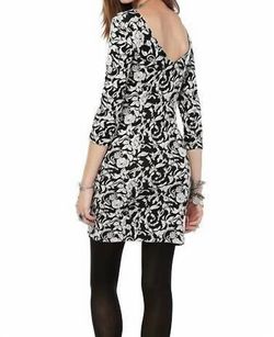 Style 1-1515188873-70 JACK by BB Dakota Black Size 0 Floral Long Sleeve Mini Cocktail Dress on Queenly