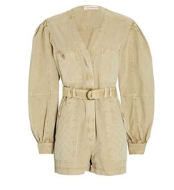 Style 1-191110181-425 Ulla Johnson Nude Size 8 Long Sleeve Belt 1-191110181-425 Jumpsuit Dress on Queenly