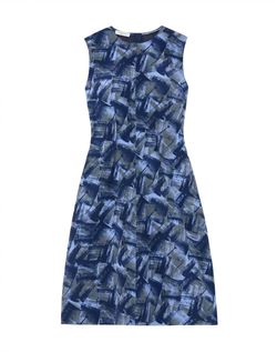 Style 1-214377878-1901 Lafayette 148 Blue Size 6 Cocktail Dress on Queenly