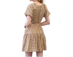 Style 1-232128782-149 Blu Pepper Brown Size 12 Cut Out Mini 1-232128782-149 Cocktail Dress on Queenly