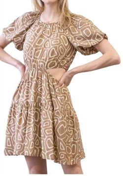 Style 1-232128782-149 Blu Pepper Brown Size 12 Polyester Free Shipping Cocktail Dress on Queenly
