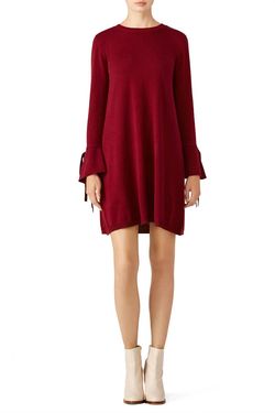 Style 1-2363869013-74-1 Paper Crown Red Size 4 Sleeves Long Sleeve Cocktail Dress on Queenly