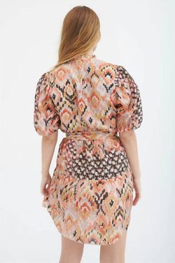 Style 1-2462279205-149 CHUFY Brown Size 12 Lace Plus Size Mini Cocktail Dress on Queenly
