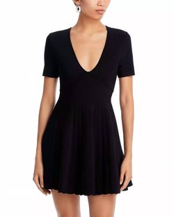 Style 1-2508895557-892 MILLY Black Size 8 Long Sleeve V Neck Cocktail Dress on Queenly