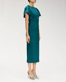 Style 1-2537316333-1901 Derek Lam 10 Crosby Green Size 6 Sleeves Polyester Free Shipping Tall Height Cocktail Dress on Queenly