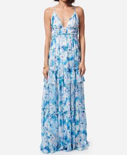 Style 1-25518791-425 Cami NYC Multicolor Size 8 Halter Pockets Tall Height Straight Dress on Queenly